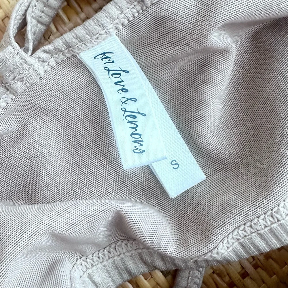 For Love And Lemons Tan Ribbed Bralette - Picture 2 of 2